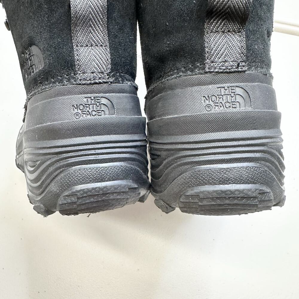 The North Face Kids 4 Black Leather Chilkat V Lace Waterproof Hiking Boot Winter - Picture 9 of 10